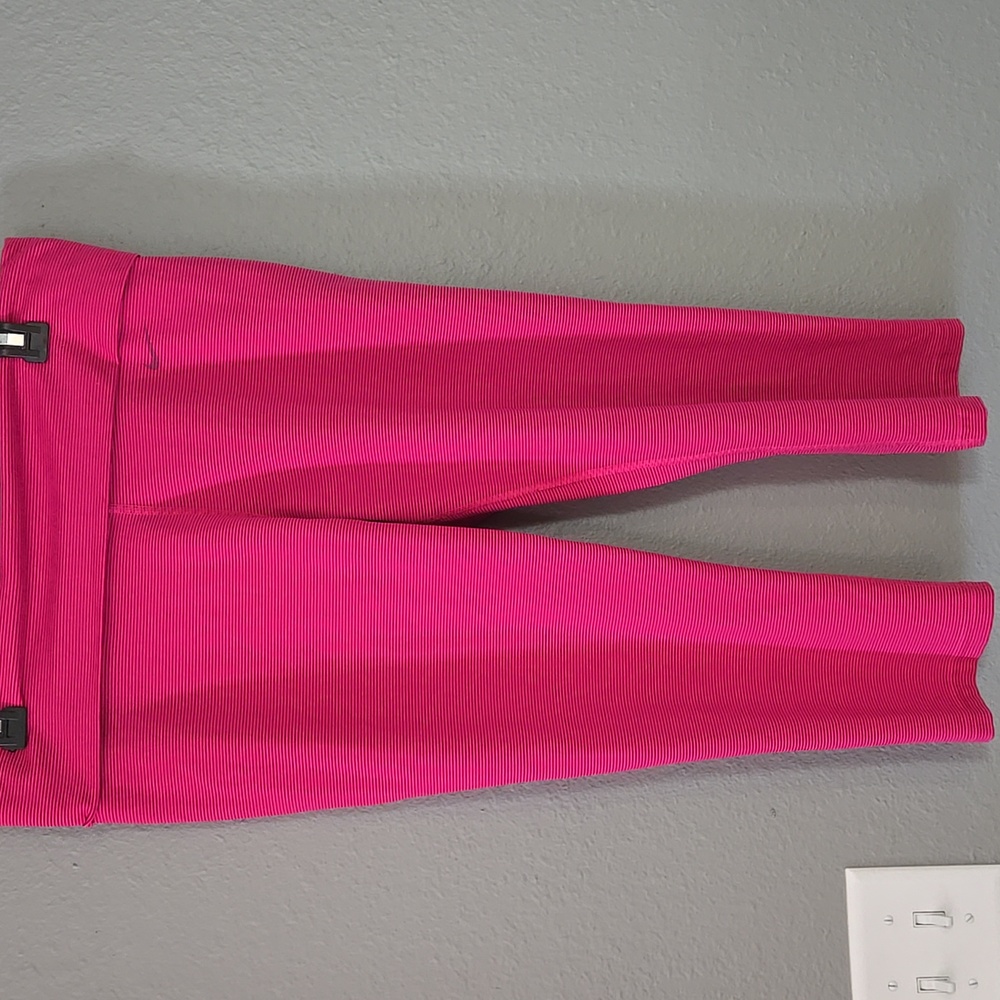 Nike Dri-Fit Foldover Waist Pink Exercise Leggings Size Large